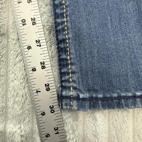 Reba Jeans Womens 8 Blue Bootcut Western Embroidered Rhinestone Stretch 30x30 - Picture 6 of 12